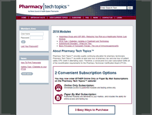 Tablet Screenshot of pharmacytechtopics.com